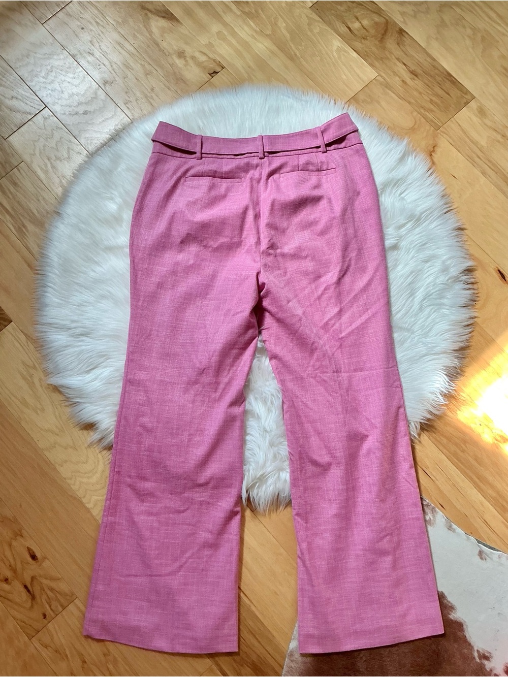 Talbots Pink Straight-Leg Dress Trousers Size 16 - Picture 3 of 8